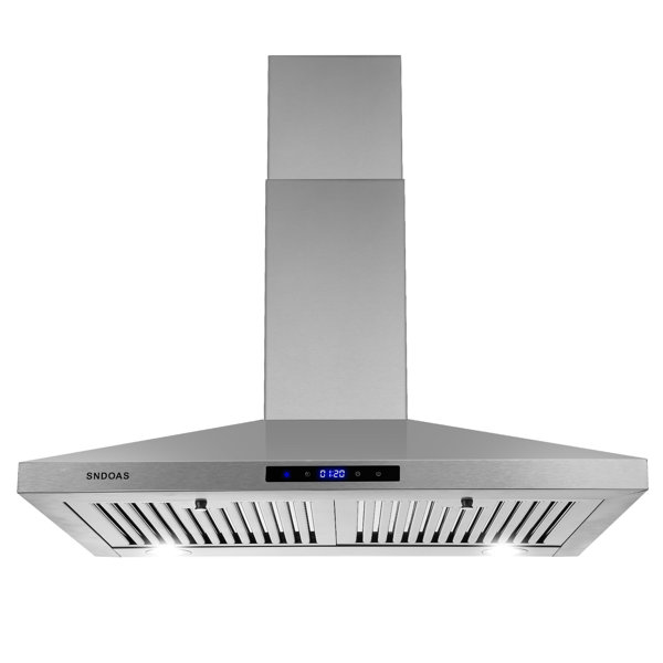 SNDOAS 29.3" Wide Wall Mounted 450 CFM Convertible Range Hood in